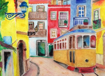"Lisboa en colores" de Martina Laplana